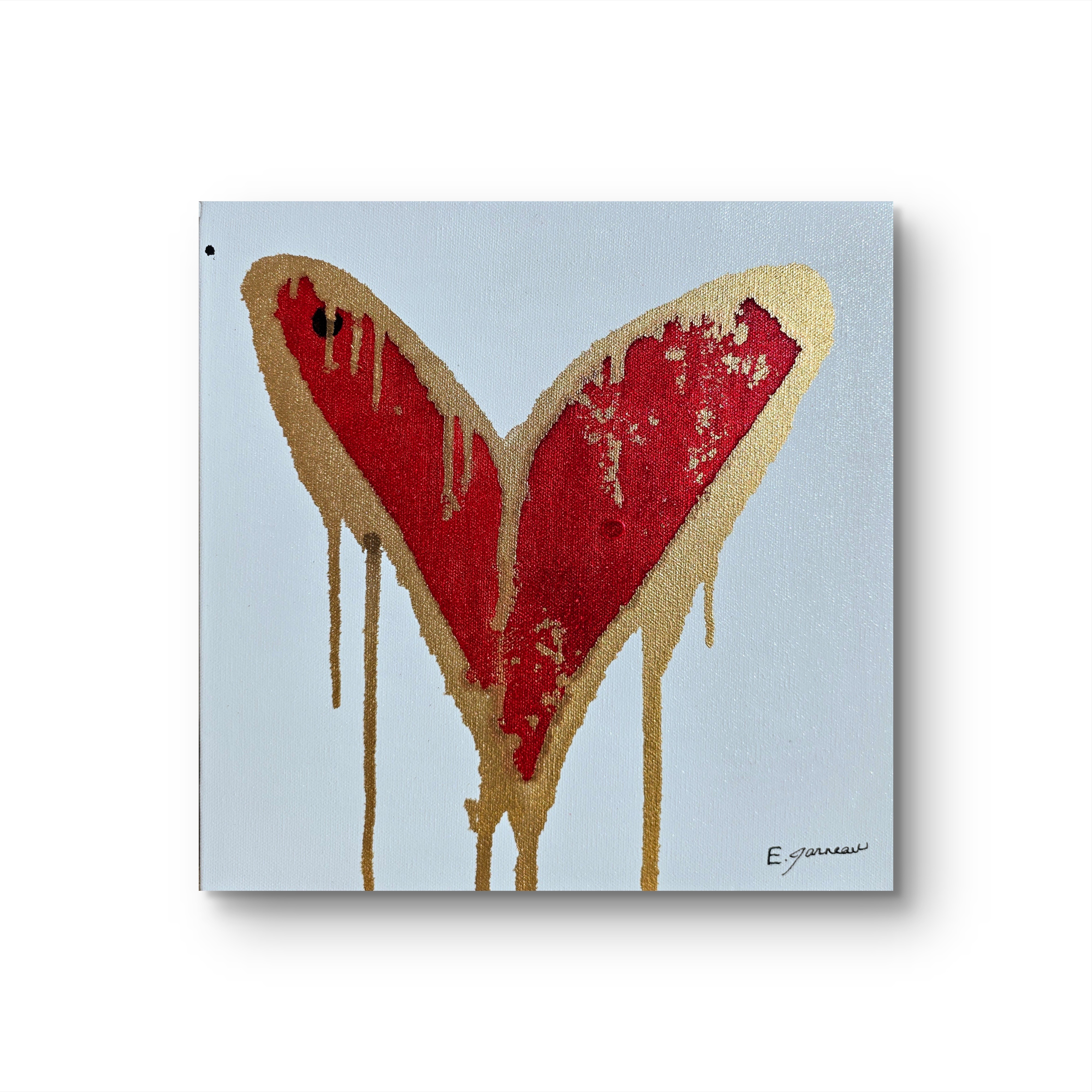 ŒUVRE Œuvre d'art unique <br> Red 5 <br> 12"x12" – Image 2