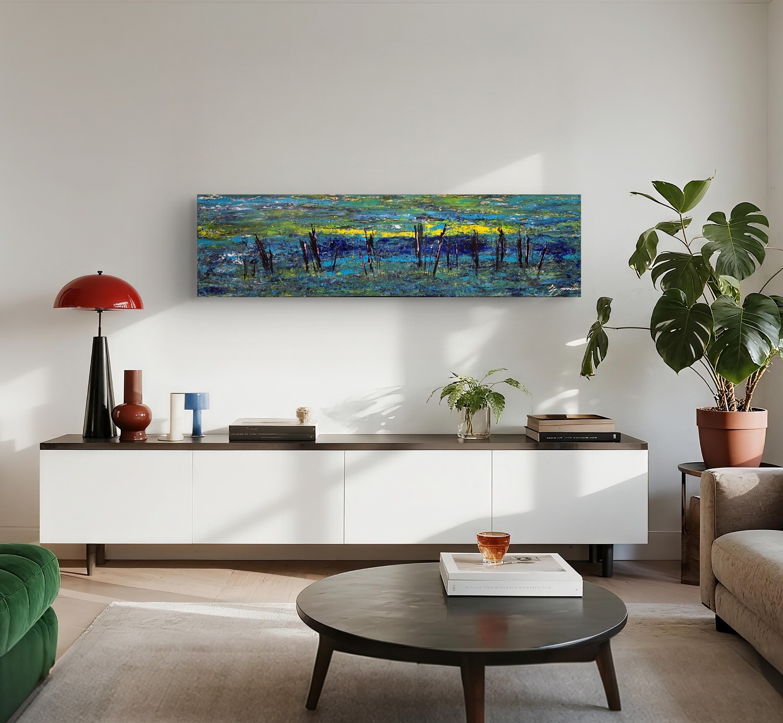 Oeuvre d'art unique <br> Faire ce qui est difficile rend la vie facile <br> 18"x60"