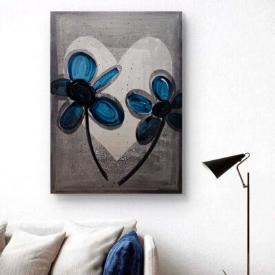 Œuvre d'art unique <br> Mon cœur, mon jardin secret (2) <br> 30"x22"